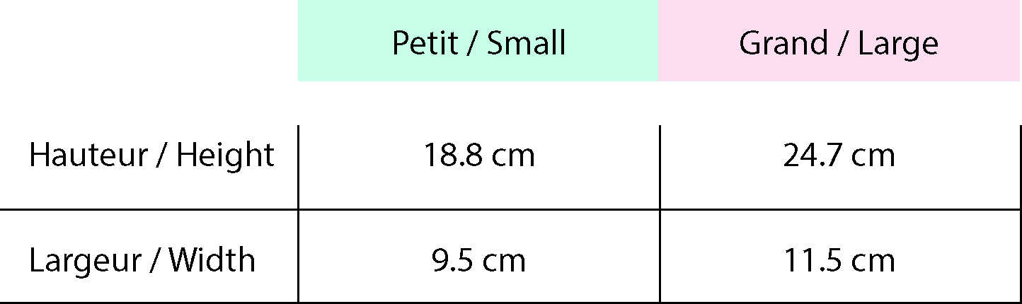 Tite face_Mesures des mitaines de four